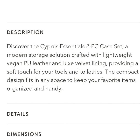 Impressions Cyprus Essentials 2-PC Case Set- Black - Picture 7 of 12